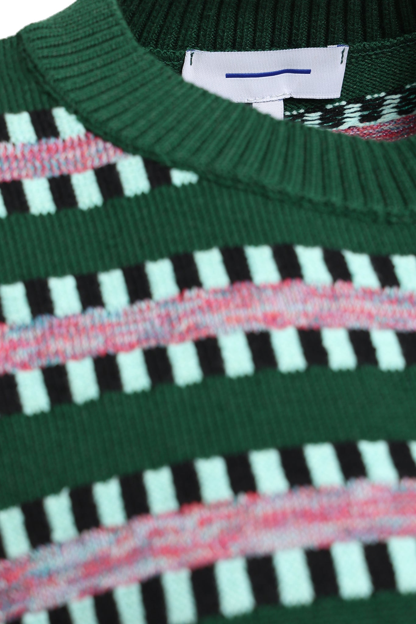 Glitched Vest Green x Pink