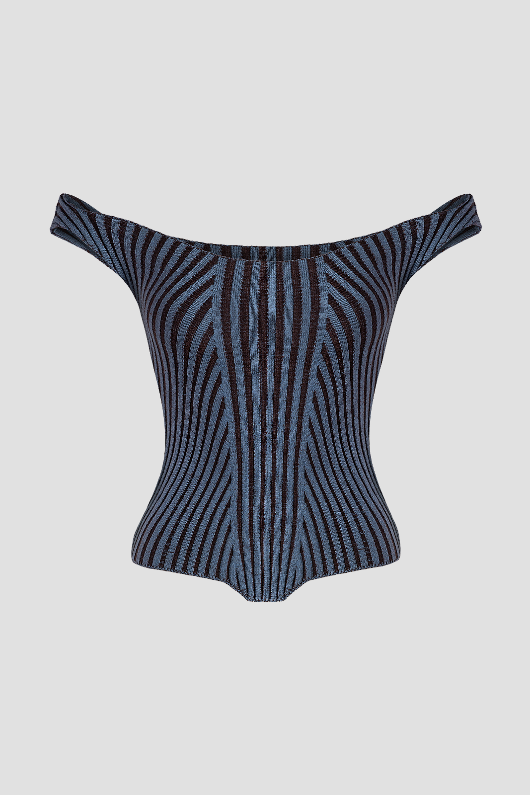 Knit Bustier Blue