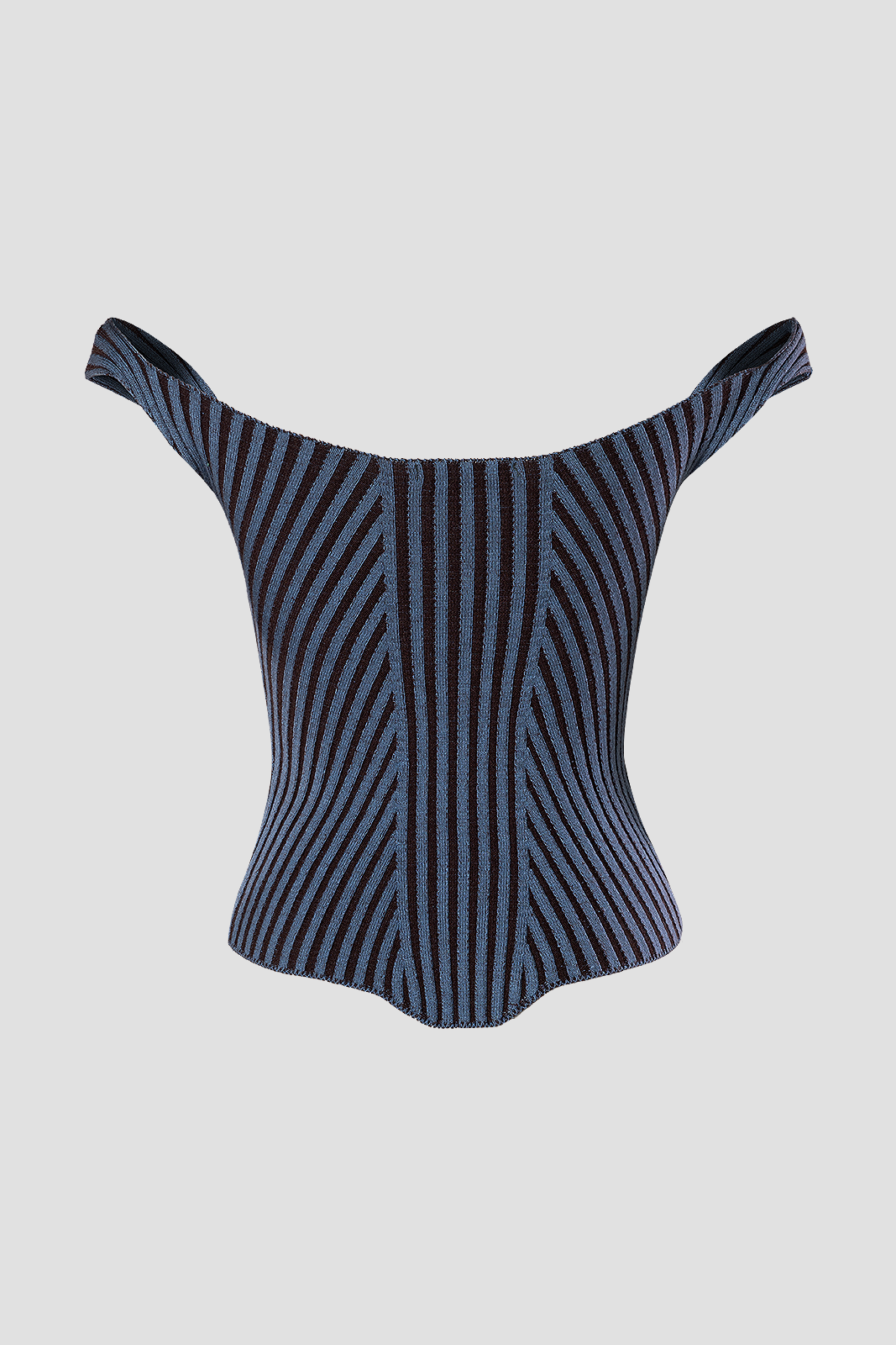 Knit Bustier Blue