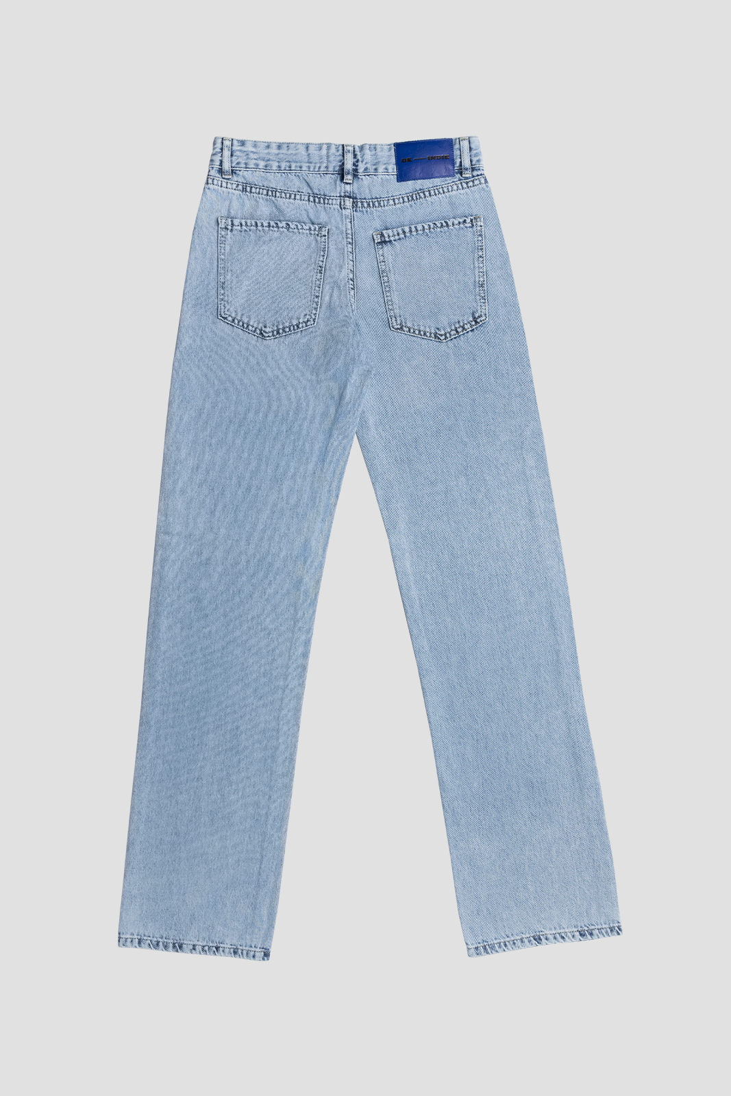 Stitched Straight Leg in Sky Blue