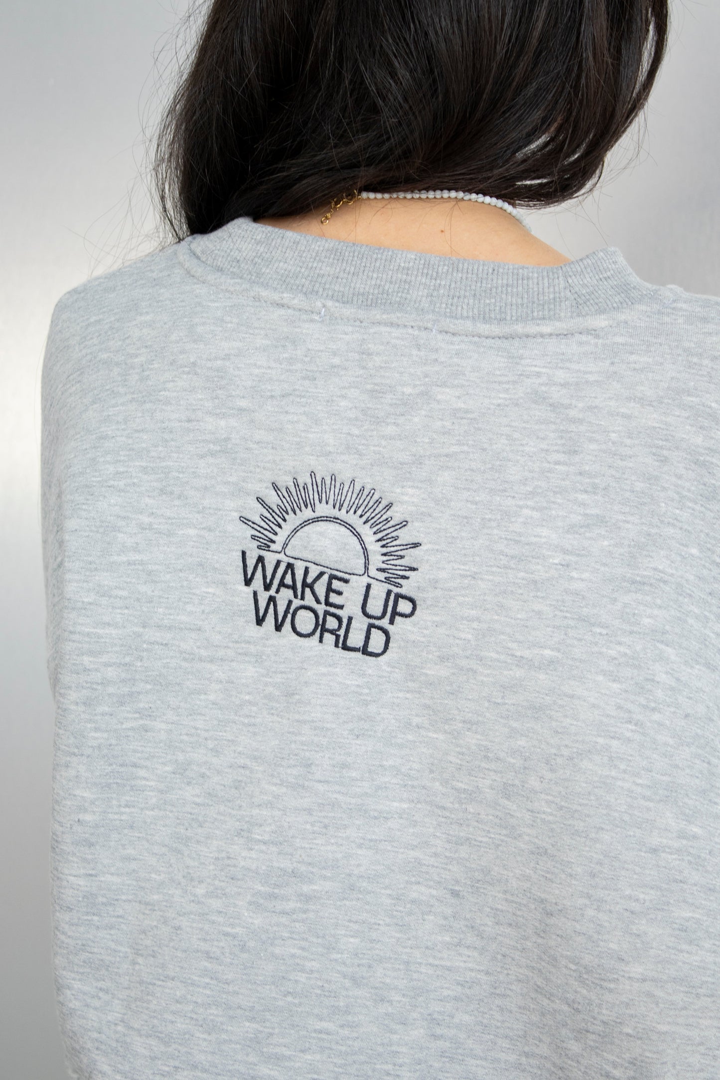 Wake Up World Crewneck