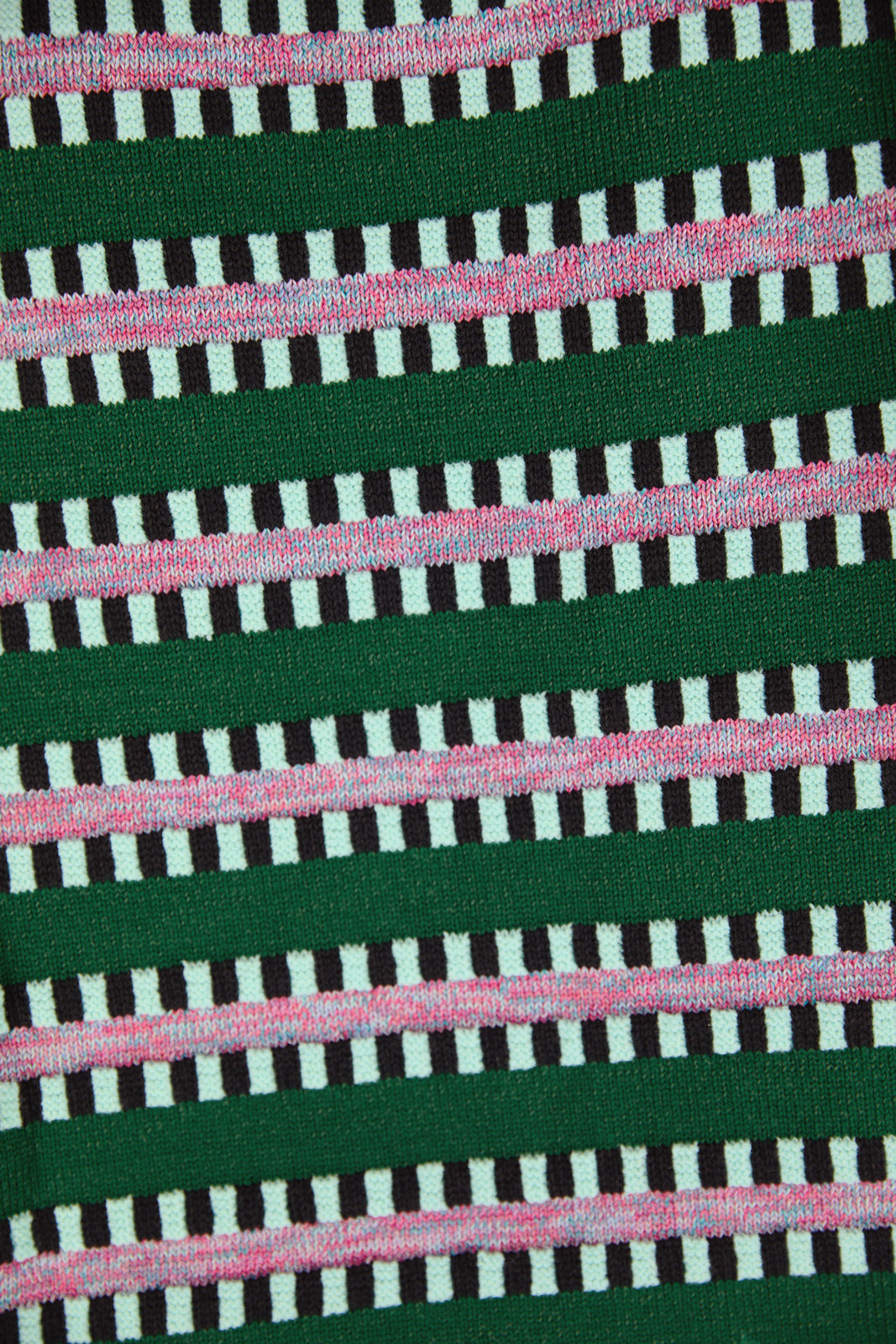 Glitched Vest Green x Pink