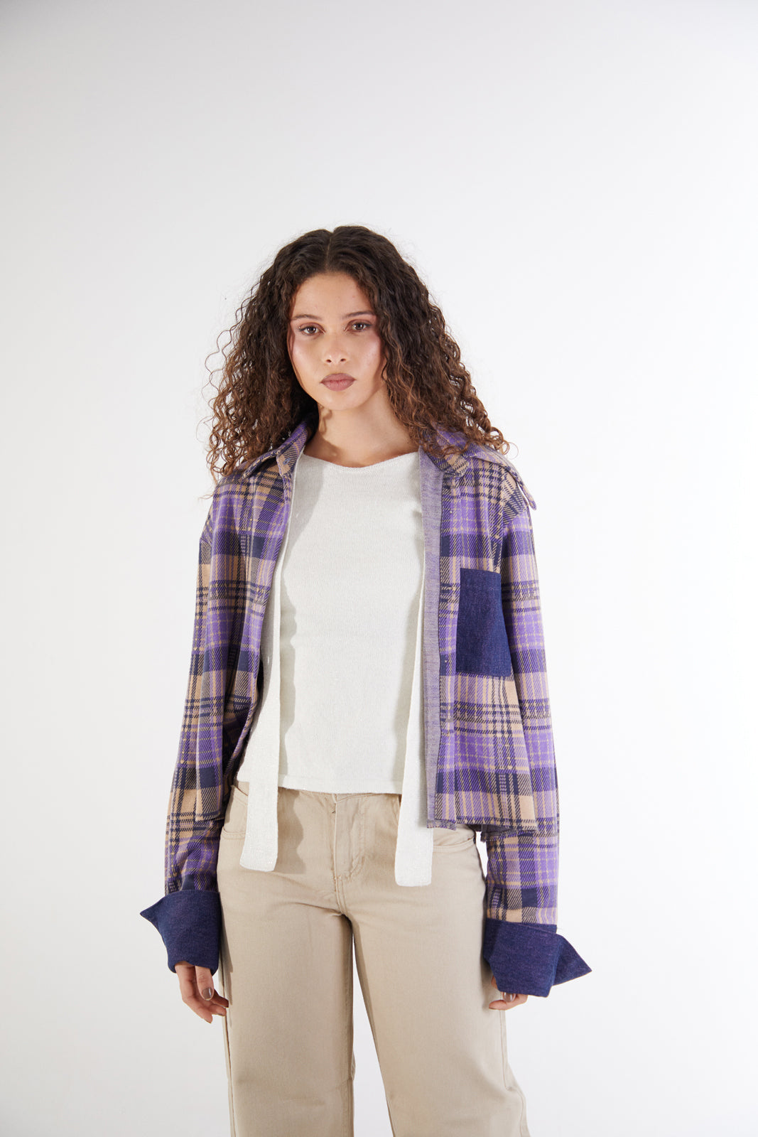 Checkered Me Out Navy/Purple