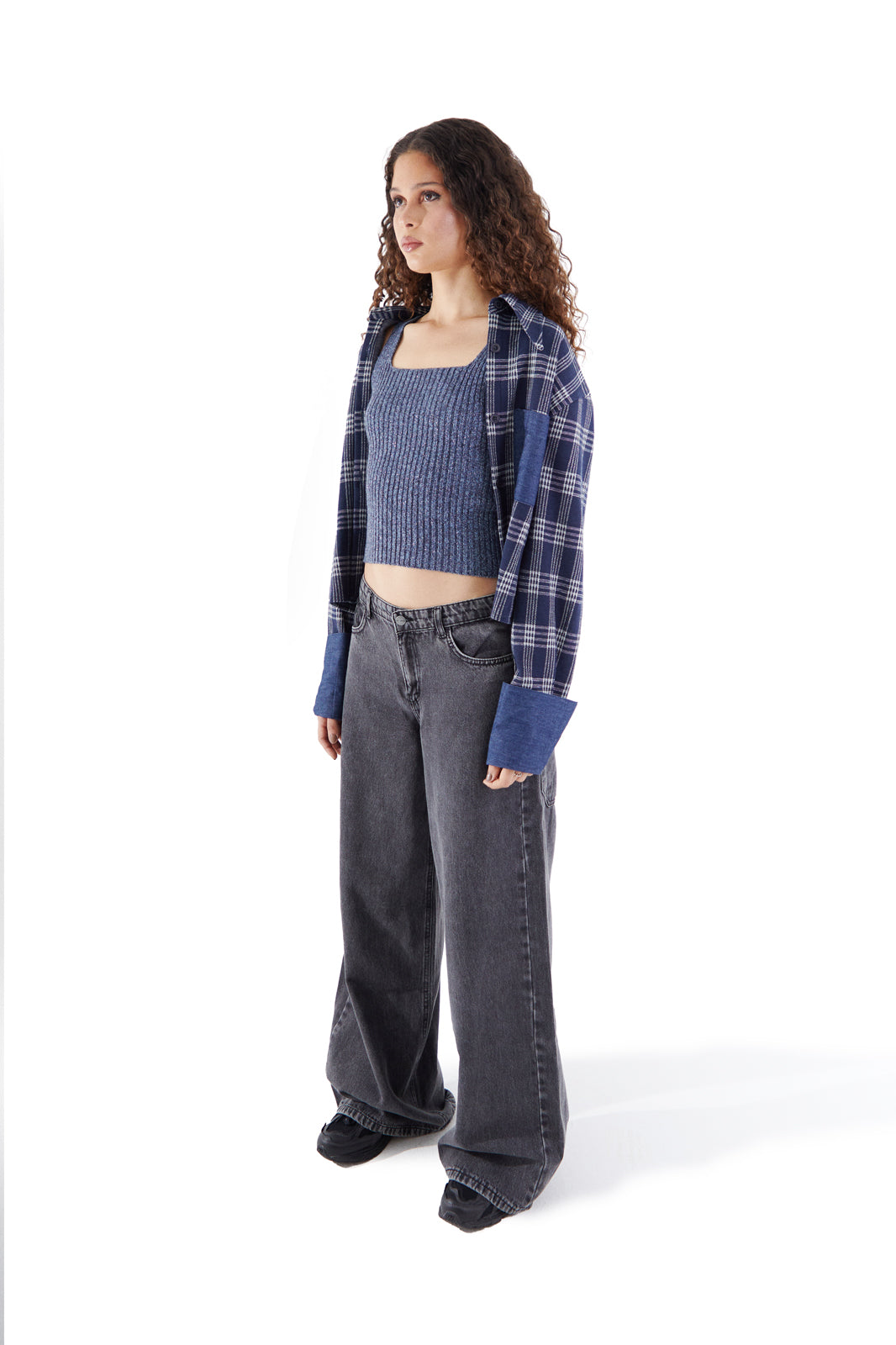 Checkered Me Out Navy Blue