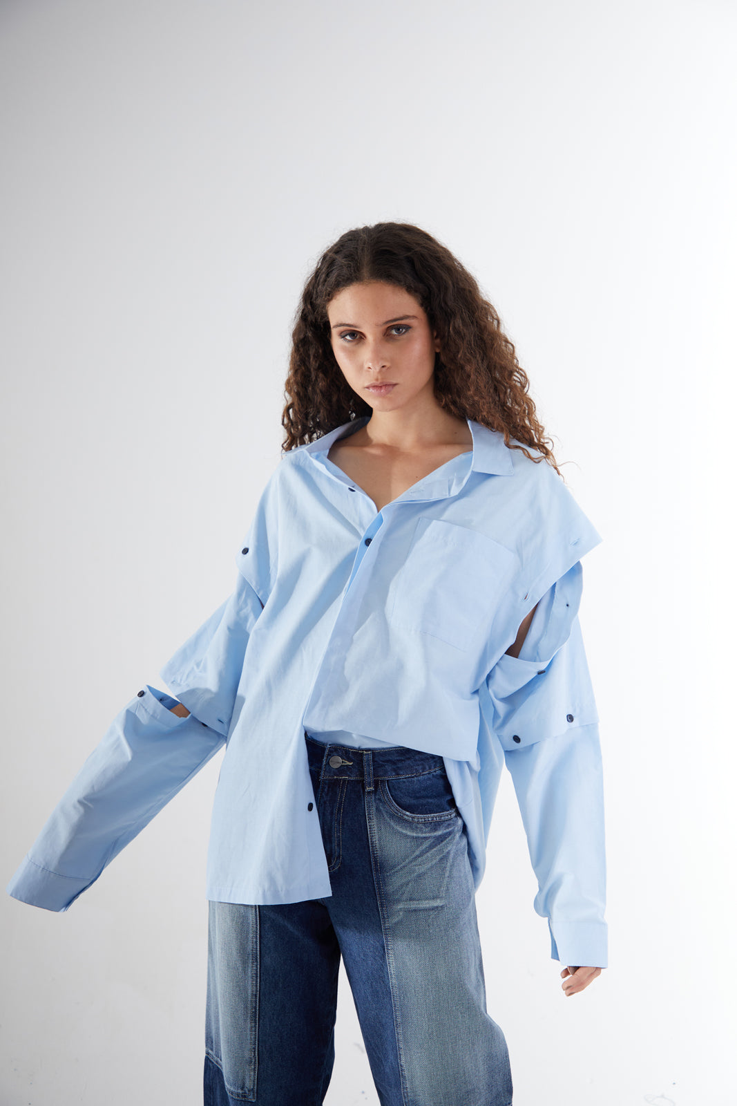 Buttons-Up Shirt Blue