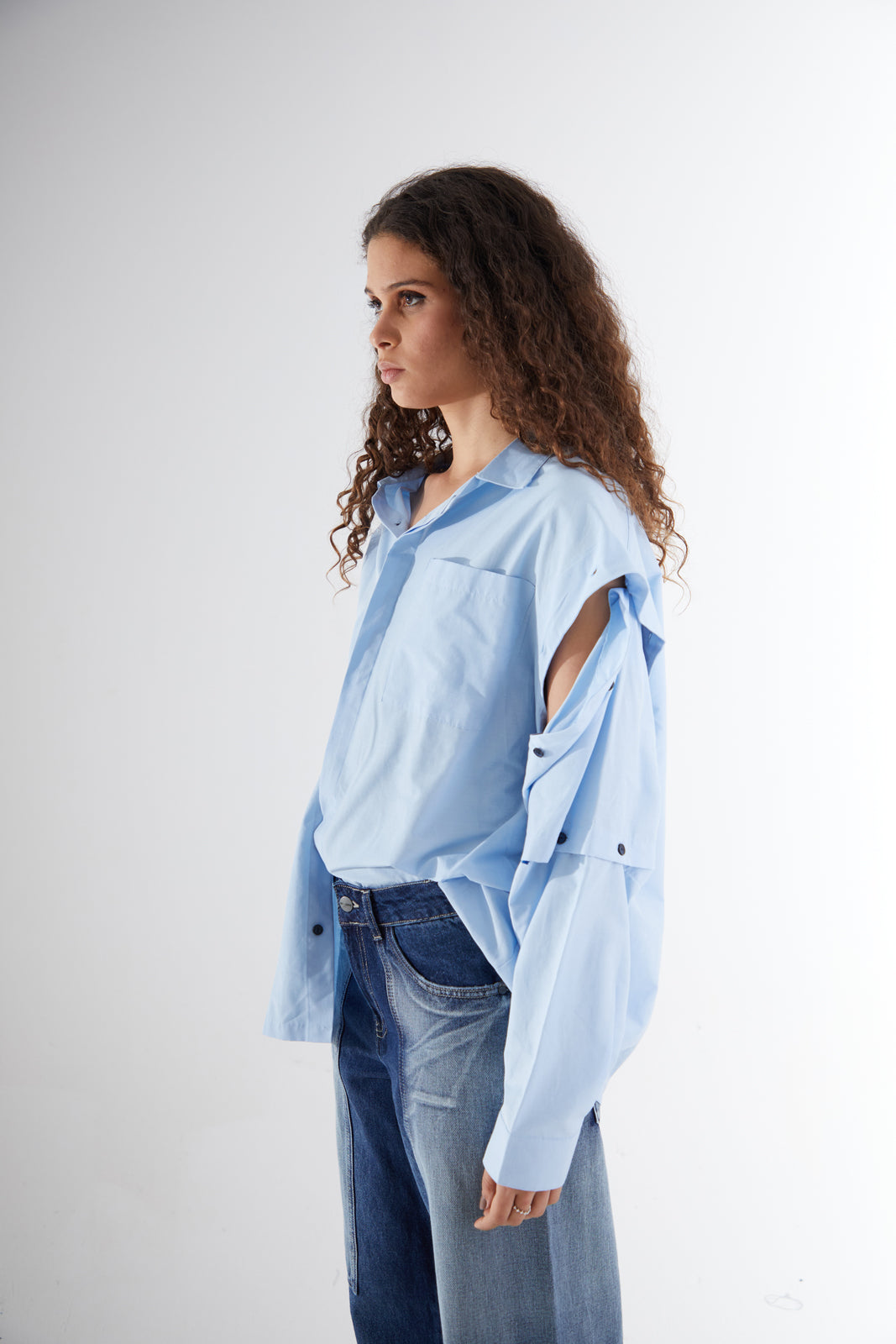 Buttons-Up Shirt Blue