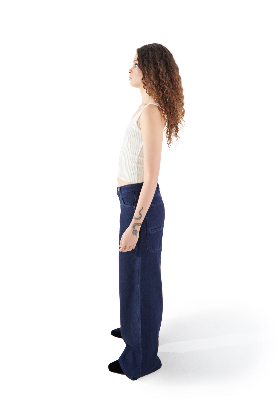 The Lurex Tank White/Silver