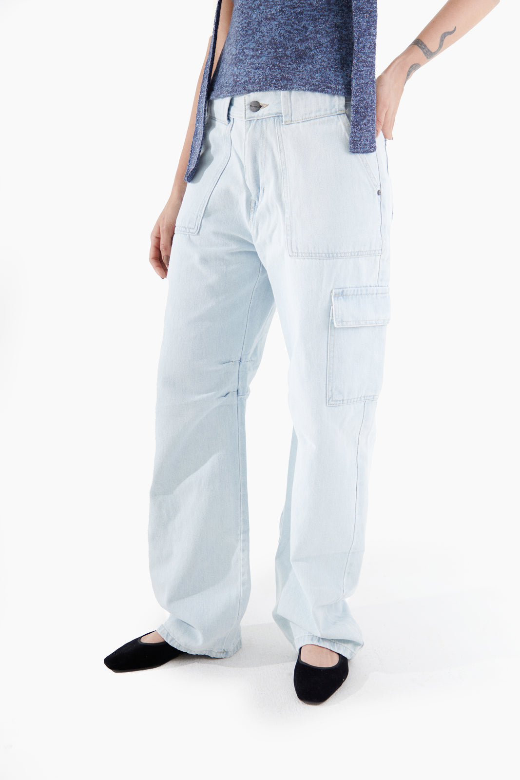 Sky Blue Cargo Pants