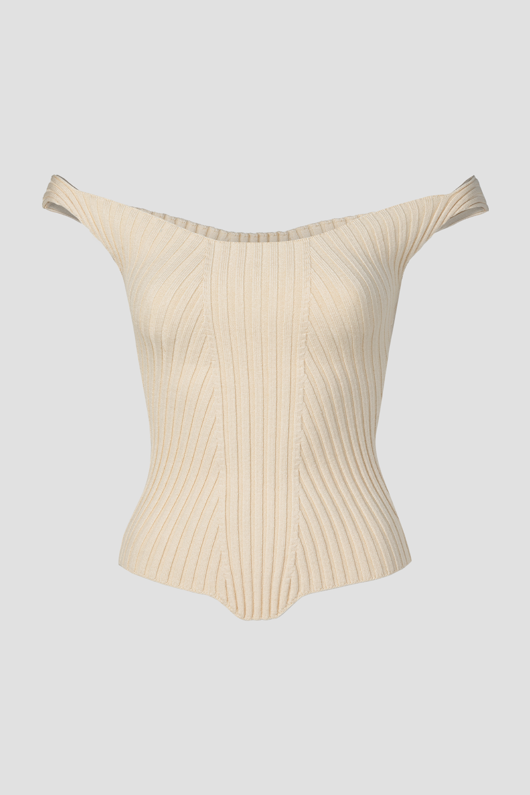 Knit Bustier Off White