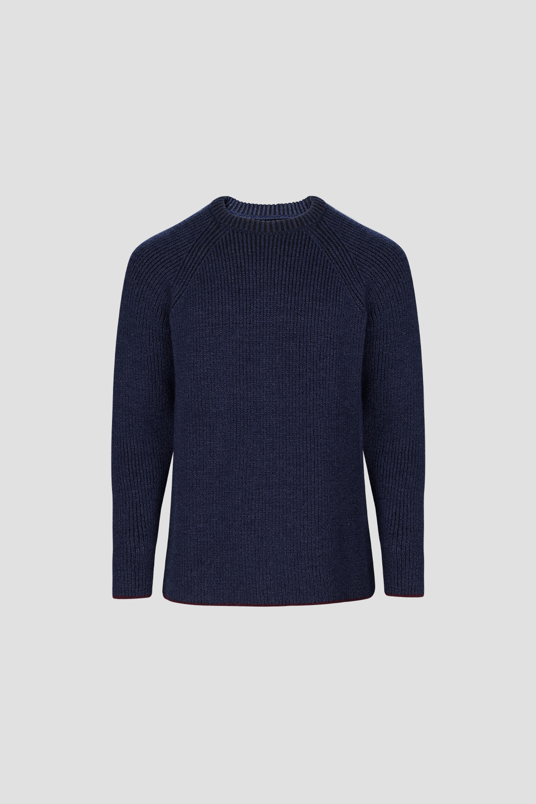 Ribbed Wool Sweater Blue