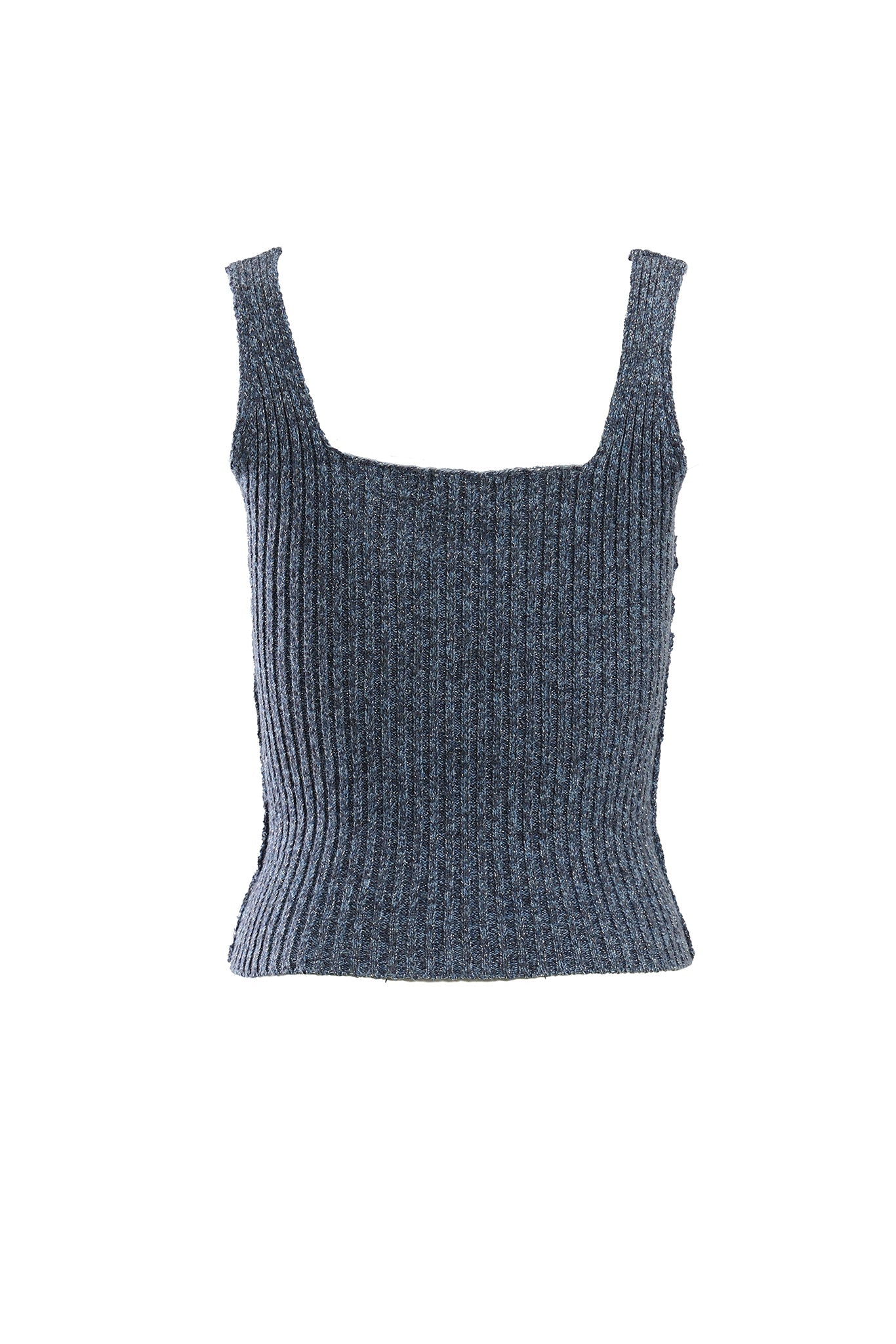 The Lurex Tank Indie Blue