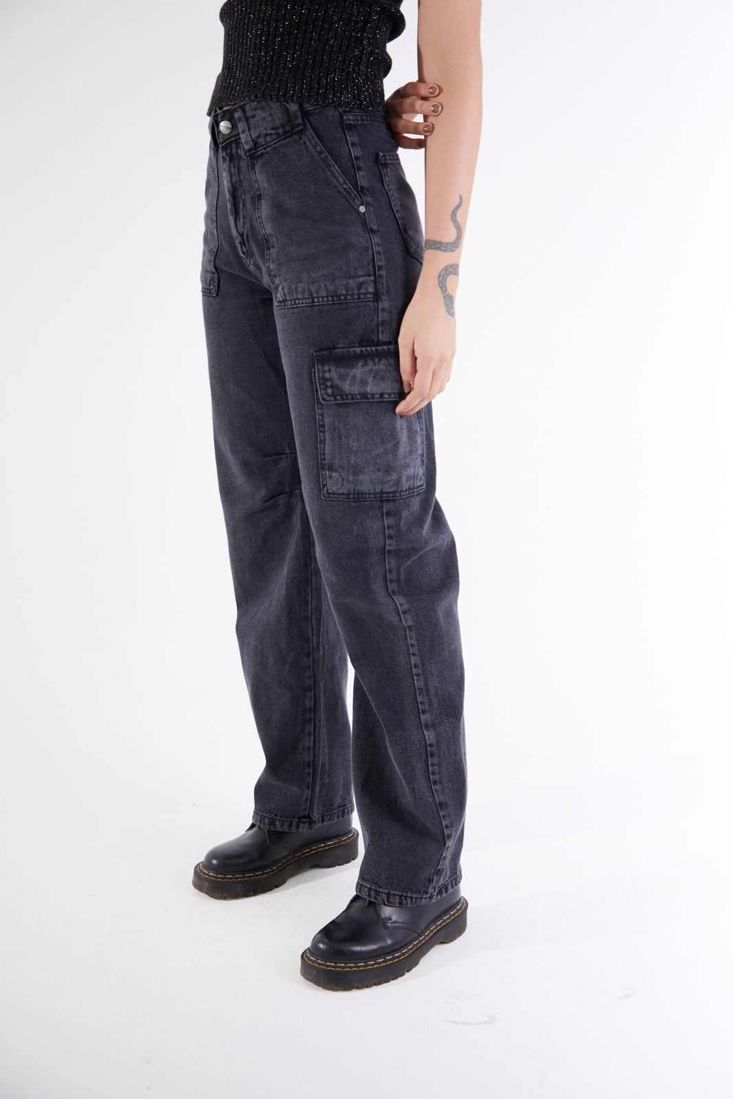 Charcoal Cargo Pants