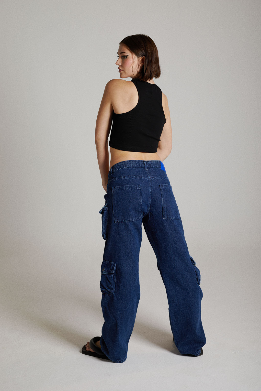 Mens Cargo Pants Navy Blue