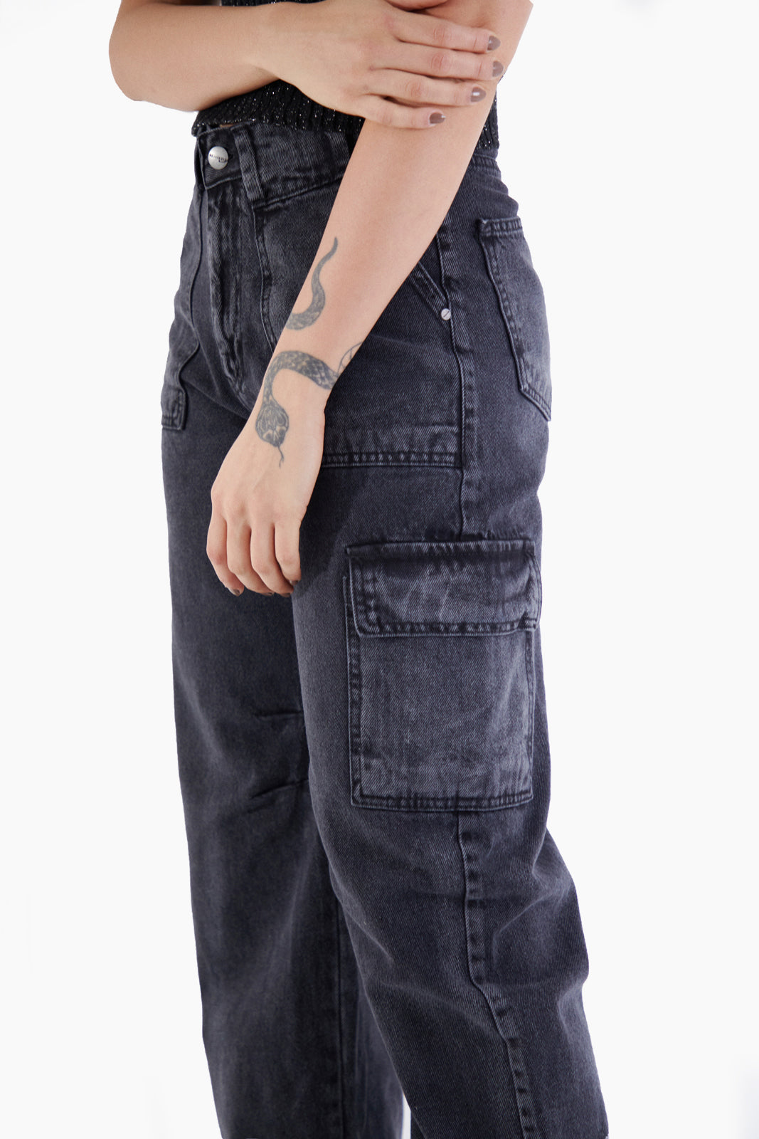 Charcoal Cargo Pants