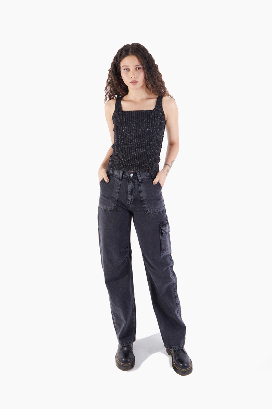 Charcoal Cargo Pants